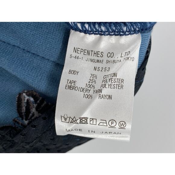 NEEDLES Men's Blue Velour Side-Striped Pull-On Straight-Leg Track Pants SZ M - Picture 10 of 11